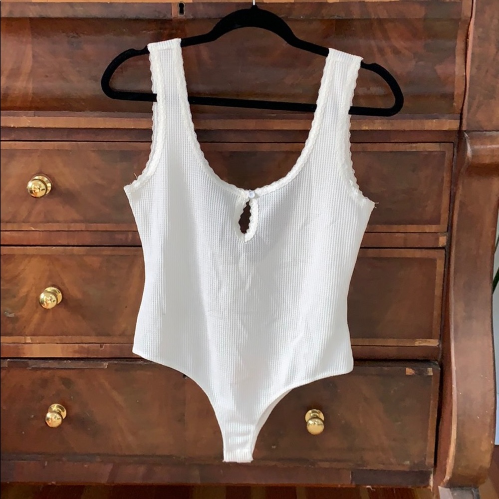 white thermal material body suit